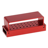 Maxbell 30 Holes Medical Holder Block Case Sterilizer Box for High Low Speed Bur Red - Aladdin Shoppers