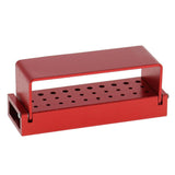 Maxbell 30 Holes Medical Holder Block Case Sterilizer Box for High Low Speed Bur Red - Aladdin Shoppers
