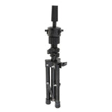 Maxbell Cork Canvas Block Mannequin Model Head Wigs Making Display with Tripod Stand