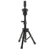 Maxbell Cork Canvas Block Mannequin Head Wig Making Display+Tripod Stand+Lace Cap