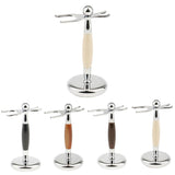 Maxbell Maxbell Men Barber Alloy Shaving Brush Safety Razor Holder Rack Stand 2 Prongs #2