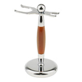 Maxbell Maxbell Men Barber Alloy Shaving Brush Safety Razor Holder Rack Stand 2 Prongs #2