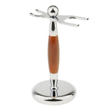 Maxbell Maxbell Men Barber Alloy Shaving Brush Safety Razor Holder Rack Stand 2 Prongs #2