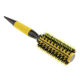 Maxbell Maxbell Nylon Bristle Round Hair Roller Brush Natural Wood Handle Hairbrush 5.5cm