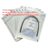 Maxbell 10 Packs Dental Orthodontic Super Elastic Niti Arch Wire Round 012 Upper