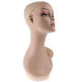 Maxbell Stable Skin Lady Mannequin Heads Wig Hat Jewelry Display Model Stand Manikin