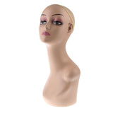 Maxbell Stable Skin Lady Mannequin Heads Wig Hat Jewelry Display Model Stand Manikin