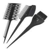 Maxbell Maxbell 6 Pieces Hair Color Dye Bowl Highlight Comb Brush Tint Coloring Kit Black