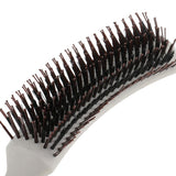 Maxbell Maxbell Professional Plastic Hair Brush Salon Styling Hairbrush Anti-Static Curling Long Hair Comb Frizz Free Nylon Bristle