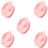 Maxbell Maxbell 5 Pieces Nail Art Manicure Care Soak Bowl Polish Remover Soak Tray Pink