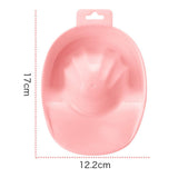 Maxbell Maxbell 5 Pieces Nail Art Manicure Care Soak Bowl Polish Remover Soak Tray Pink