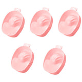 Maxbell Maxbell 5 Pieces Nail Art Manicure Care Soak Bowl Polish Remover Soak Tray Pink
