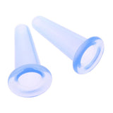 Maxbell 4pcs Silicone Anti Cellulite Massage Vacuum Cupping Cups Set + Jade Roller