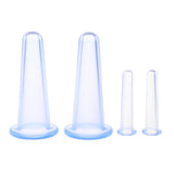 Maxbell 4pcs Silicone Anti Cellulite Massage Vacuum Cupping Cups Set + Jade Roller
