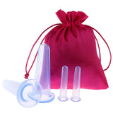 Maxbell 4pcs Silicone Anti Cellulite Massage Vacuum Cupping Cups Set + Jade Roller