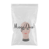 Maxbell Maxbell PVC Female Bald Mannequin Head Model Wig Making Hat Glasses Display Stand 2#