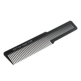 Maxbell 2pcs Pro Flat Top Comb Salon Barber Hair Clipper Cutting Comb Shampoo Detangler White & Black - Aladdin Shoppers