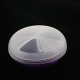 Maxbell Maxbell Travel Round Dispenser Pill Case Box Medicine Tablet Organizer 3 Slot Purple
