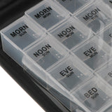 Maxbell Maxbell 2x Medicine Tablets Storage Case Pill Box Capsules Organizer 28 Compartments