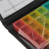 Maxbell Maxbell 2x Medicine Tablets Storage Case Pill Box Capsules Organizer 28 Compartments