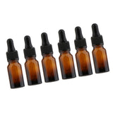 Maxbell Maxbell 6 Empty Glass Refill Eye Dropper Bottles Essential Oil Perfume Pipette Vials 10ml