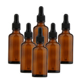 Maxbell Maxbell 6 Empty Glass Refill Eye Dropper Bottles Essential Oil Perfume Pipette Vials 50ml
