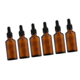 Maxbell Maxbell 6 Empty Glass Refill Eye Dropper Bottles Essential Oil Perfume Pipette Vials 50ml