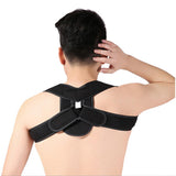 Maxbell Maxbell Clavicle Hampback Posture Corrector Back Shoulder Support Belt S/M/L M Black