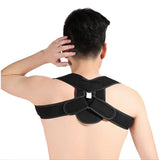 Maxbell Maxbell Clavicle Hampback Posture Corrector Back Shoulder Support Belt S/M/L M Black