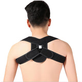 Maxbell Maxbell Clavicle Hampback Posture Corrector Back Shoulder Support Belt S/M/L M Black