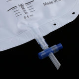 Maxbell 2pcs 1500ml Disposable Clear Urine Urinary Catheter Drainage Bag Anti Reflux