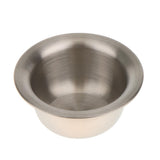 Maxbell Maxbell Alloy Shaving Brush Stand Holder + Stainless Steel Shave Mug Bowl Set