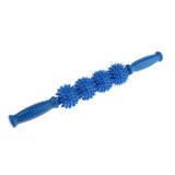 Maxbell Maxbell Comfortable 4 Balls Massage Roller Stick for Body Muscle Relaxation Blue