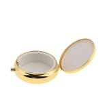 Maxbell Maxbell 2 Pieces Portable Vitamin Organizer Medicine Tablet Box Gold 1 Compartment