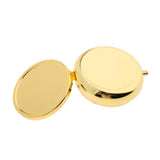 Maxbell Maxbell 2 Pieces Portable Vitamin Organizer Medicine Tablet Box Gold 1 Compartment