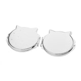 Maxbell Maxbell 2x Travel Portable Double Folding Makeup Mirror Compact Pocket Purse Mirrors #C