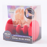 Maxbell Maxbell Portable Foot Massage Roller Plantar Heel Arch Relax Acupoint Massager Red