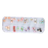 Maxbell Maxbell Colorful Nail Art Acrylic Drill Stud Point Rhinestones Glitter Tips Manicure #C