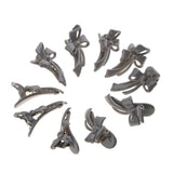 Maxbell Maxbell 10 Piece Cute Acrylic Bow Hair Barrettes Clips Hairpins for Girls Gray