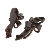 Maxbell Maxbell 10 Piece Cute Acrylic Bow Hair Barrettes Clips Hairpins for Girls Coffee