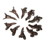 Maxbell Maxbell 10 Piece Cute Acrylic Bow Hair Barrettes Clips Hairpins for Girls Coffee