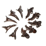 Maxbell Maxbell 10 Piece Cute Acrylic Bow Hair Barrettes Clips Hairpins for Girls Coffee