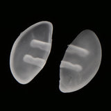 Maxbell Maxbell 50 Pairs Ultra Soft Push In Silicone Nose Pads Optical Glasses Sunglasses Spectacles Eyeglass Nosepads 15mm Black Clear