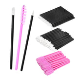 Maxbell Maxbell 150PCS Disposable Applicator Wand Set Eyelash Liner Eye Lip Brushes pink