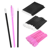 Maxbell Maxbell 150PCS Disposable Applicator Wand Set Eyelash Liner Eye Lip Brushes pink
