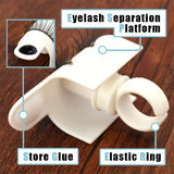 Maxbell 3 in 1 False Eyelashes Extension Eye Lash Strip Pad Holder Tray Pallet Glue Ring Cup Makeup Set
