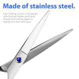 Maxbell Maxbell High Quality Professional Stainless Steel Hair Regular Cutting Texturizing Thinning Scissors Hairdresser Stylist Salon Barber Hairdressing Tool Set 6.5 inches