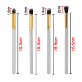 Maxbell Maxbell Makeup Eyeshadow Lip Gloss Concealer Powder Palette Brushes Kit White-Gold