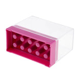 Maxbell Maxbell 10 Holes Nail Drill Bit Holder Stand Organizer Manicure Display Box Rose Red