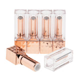 Maxbell 5x 12ml Empty Lipstick Container DIY Lip Balm Tubes Lips Gloss Bottles Rose Golden